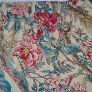 Ralph Lauren TANGIER Floral 100% Cotton Bedskirt Split Corner QUEEN